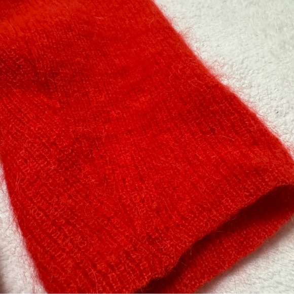 Sezane sz M Gaspard Cardigan Sweater Kid Mohair Alpaca Fuzzy Knit - Picture 8 of 9